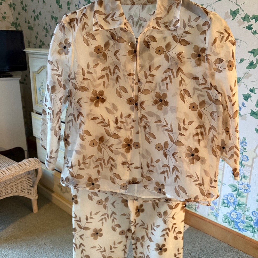 3 piece silk outfit